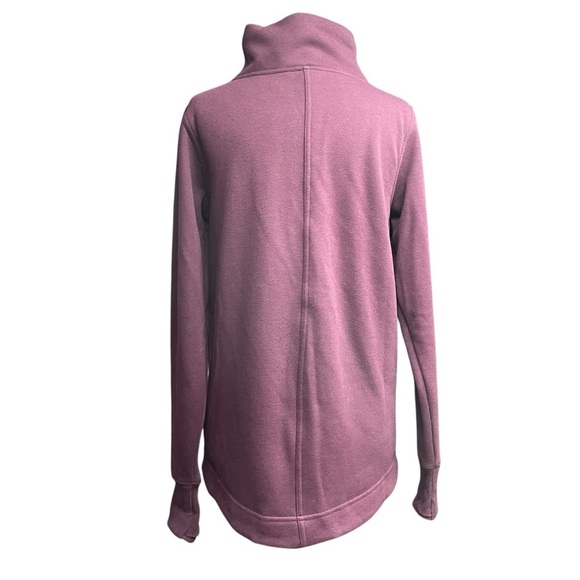 Athleta Burgundy Cozy Karma Twist Neck Sweatshirt Size XXS - Picture 5 of 16